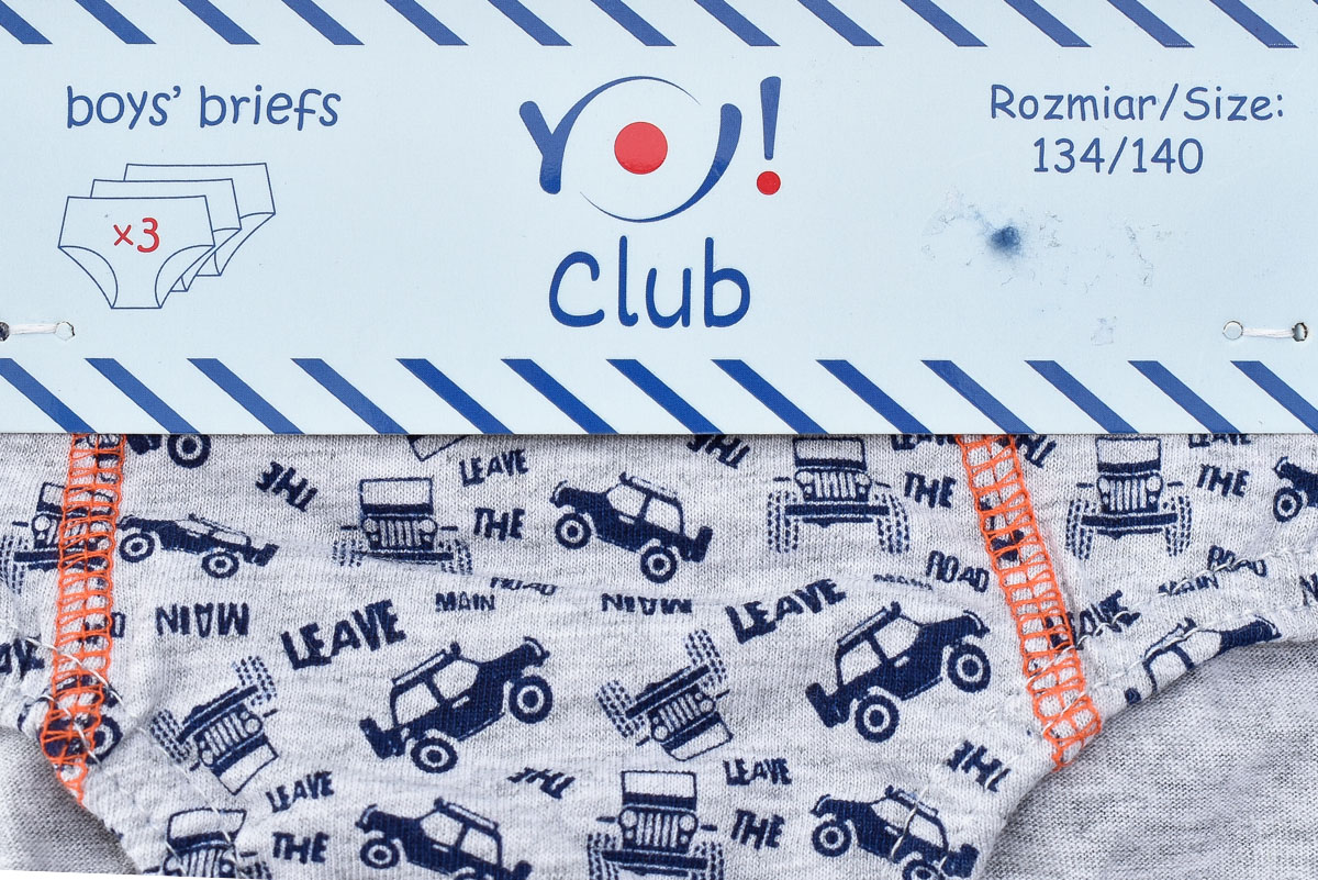 Briefs Underwear for Boy 3 pcs.- YO! club - 3