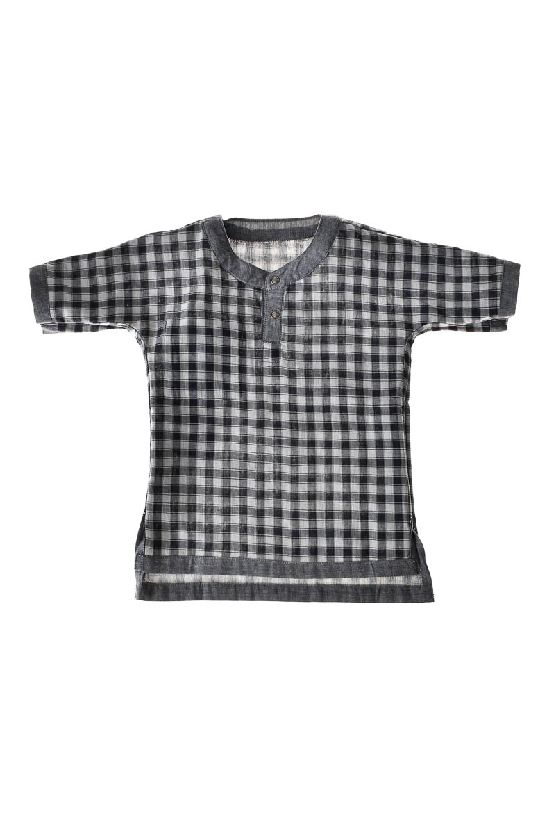 Βρεφικό πουκάμισο διπλής όψης για αγόρι - RESERVED - 1