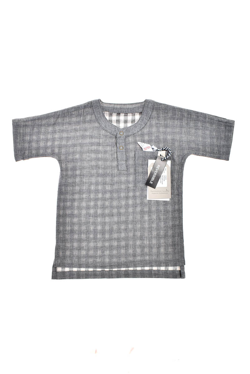 Βρεφικό πουκάμισο διπλής όψης για αγόρι - RESERVED - 0