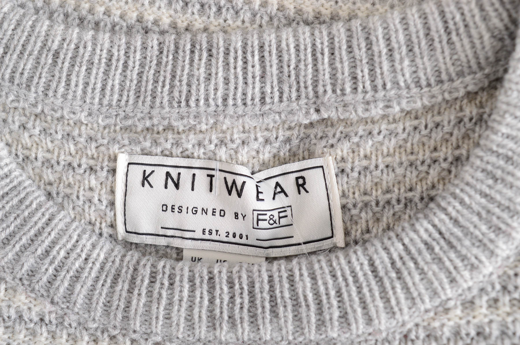 Мъжки пуловер - Knitwear by F&F - 2