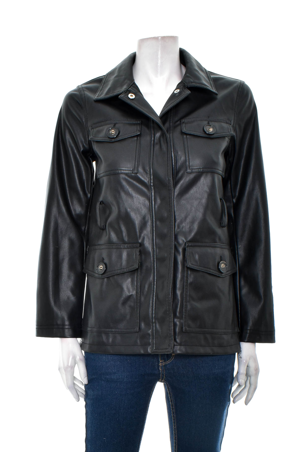 Women's leather jacket - Topshop - 0