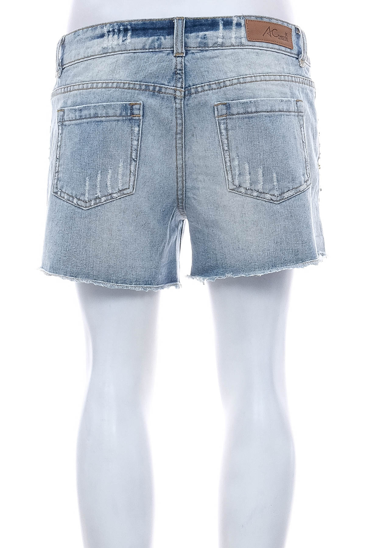 Krótkie spodnie damskie - AC denim - 1