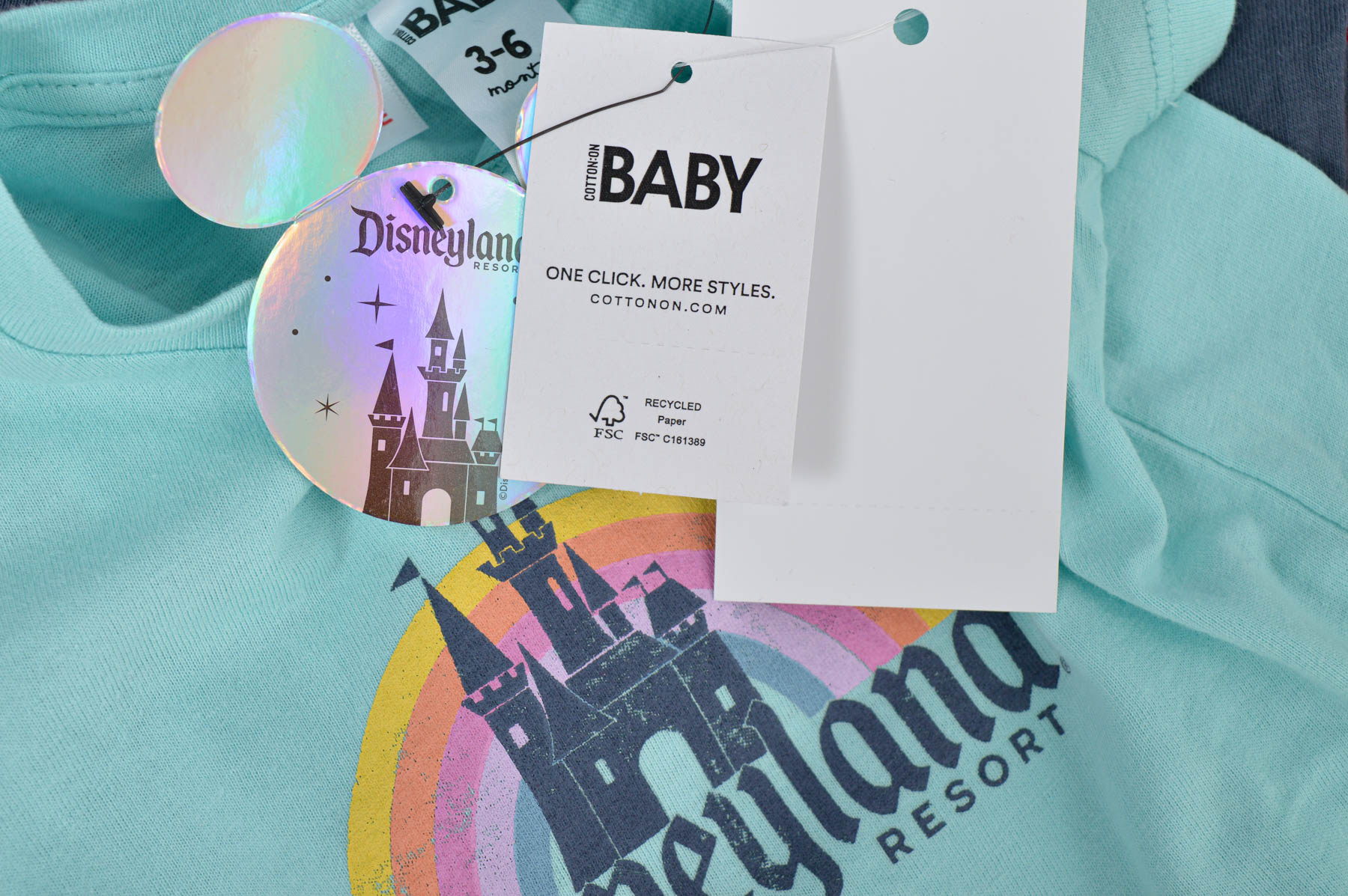 Zestaw niemowlęcy dla chłopca 2 szt - Disneyland x COTTON:OB Baby - 5