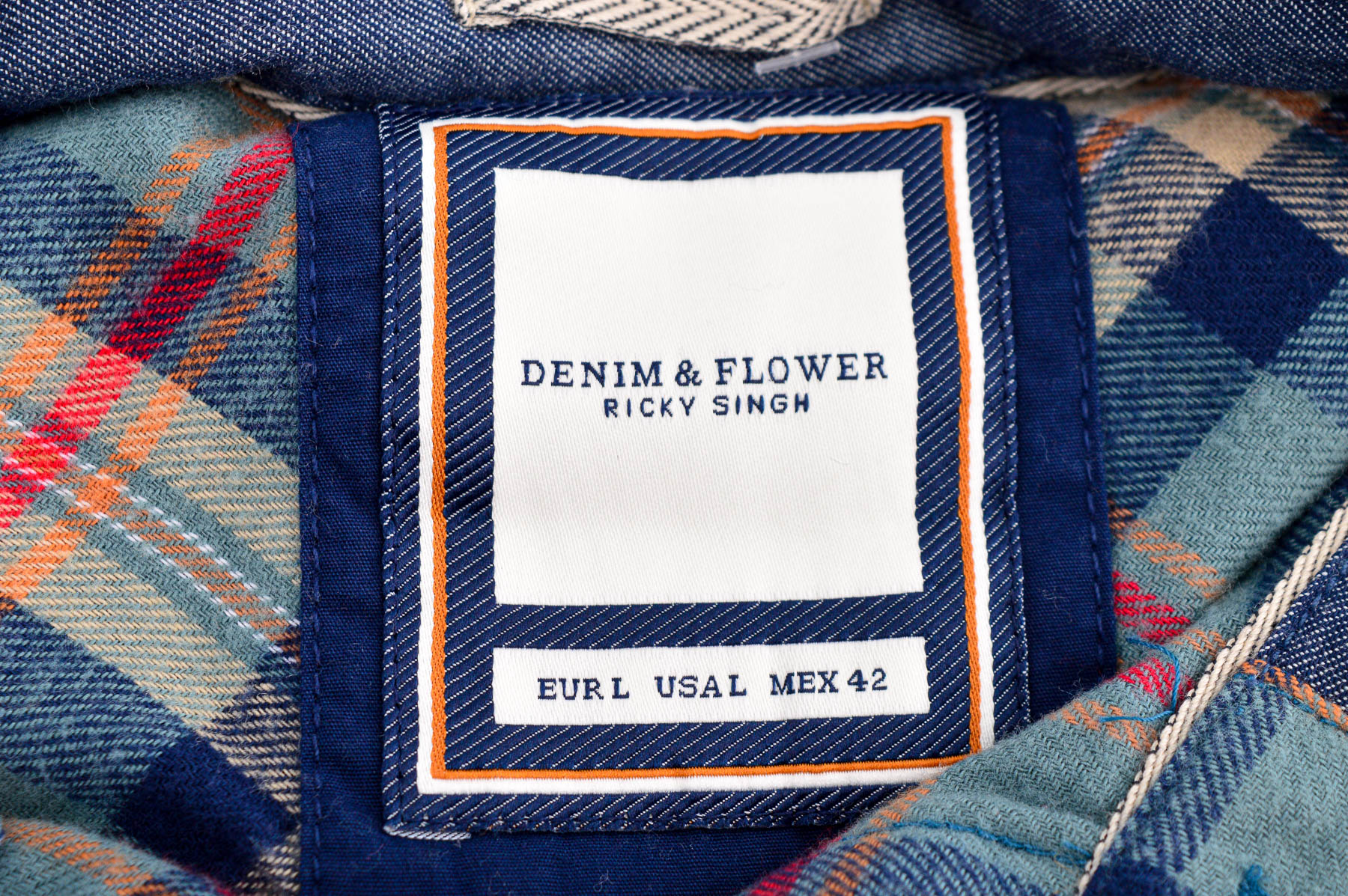 Мъжка риза - DENIM & FLOWER - 2