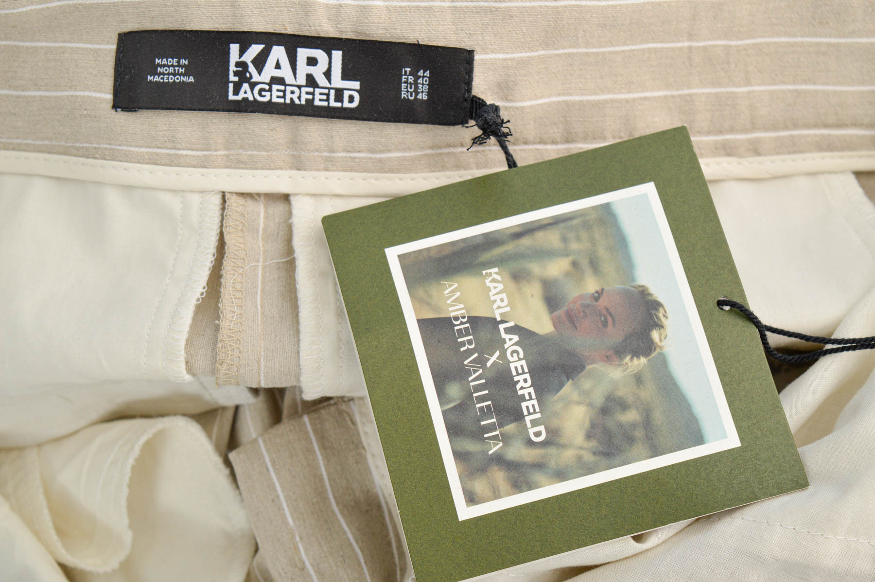 Pantaloni de damă - KARL LAGERFELD X Amber Valletta - 2