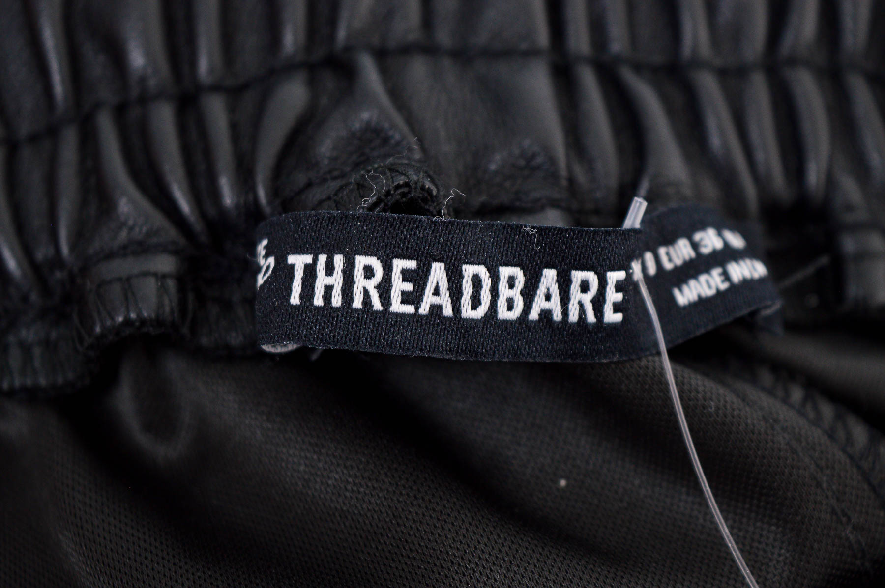 Дамски кожени къси панталони - Threadbare - 2