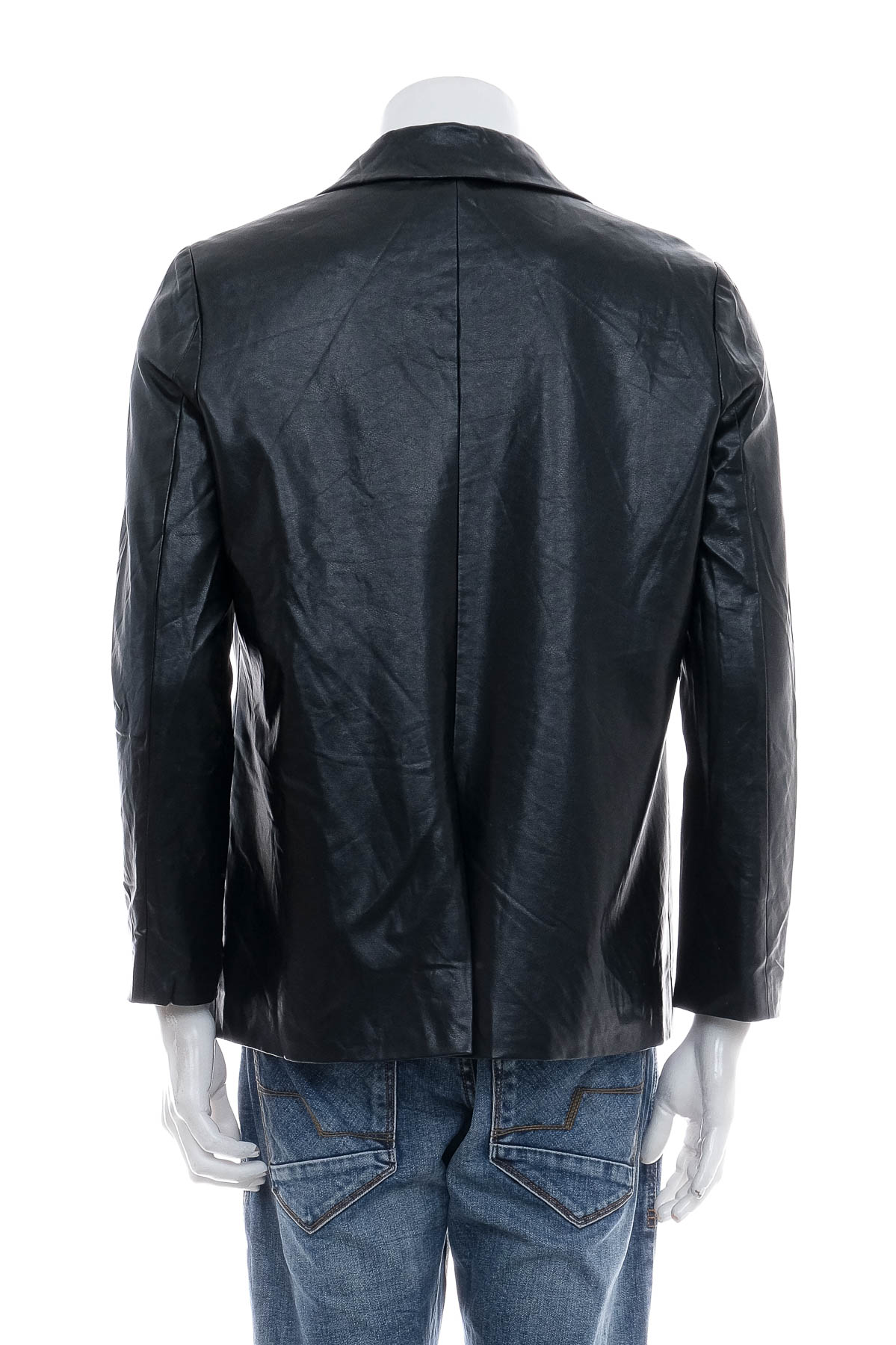 Man's leather jacket - Pomelo. - 1