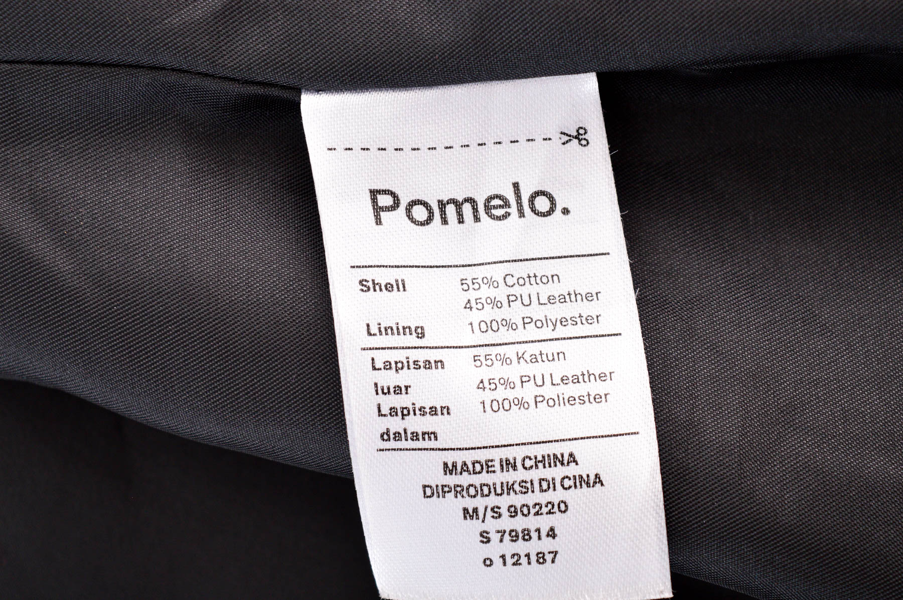 Man's leather jacket - Pomelo. - 2