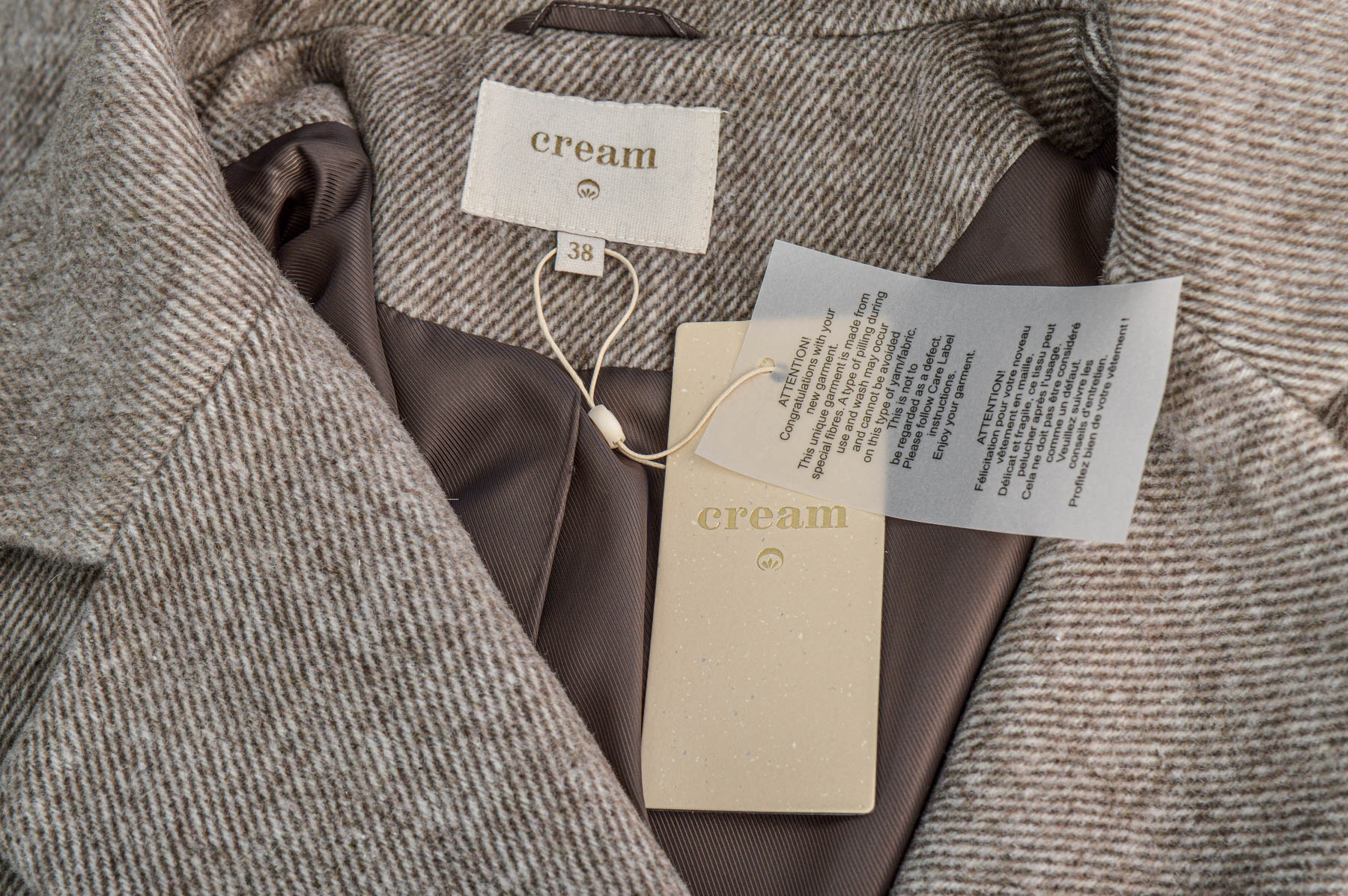 Women's coat - Cream - 2