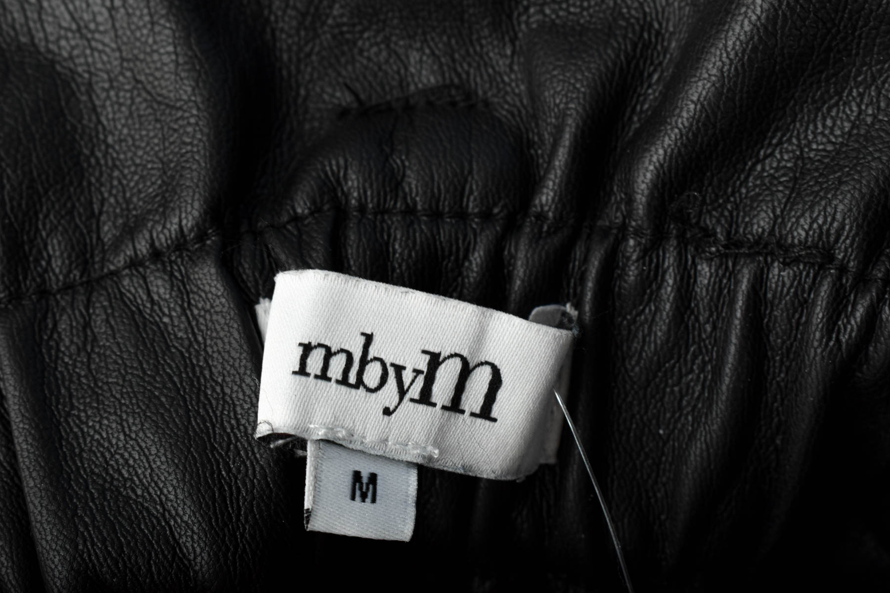 Pantaloni de piele pentru damă - Mbym - 2