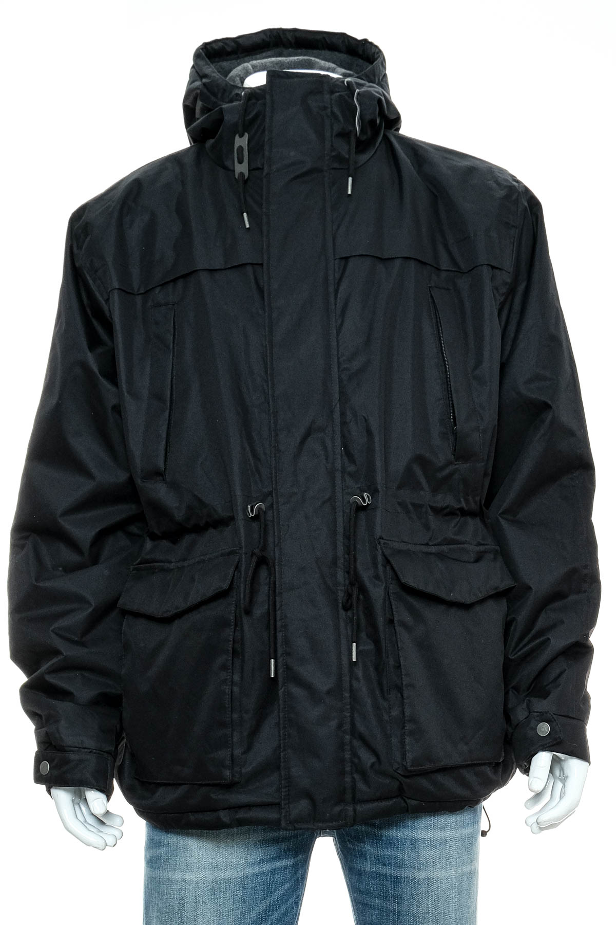 WOW Cedar Wood State Men Denim With/Detachable Hood Jacket Coat Vest M |  eBay