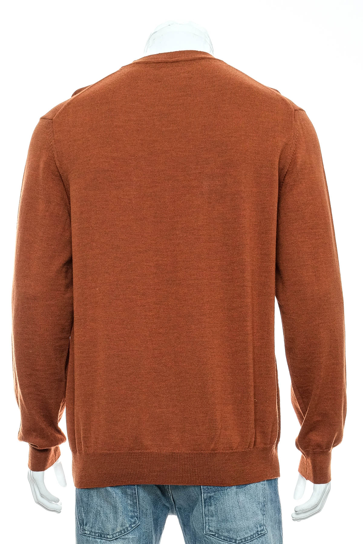 Мъжки пуловер - Black Brown - 1