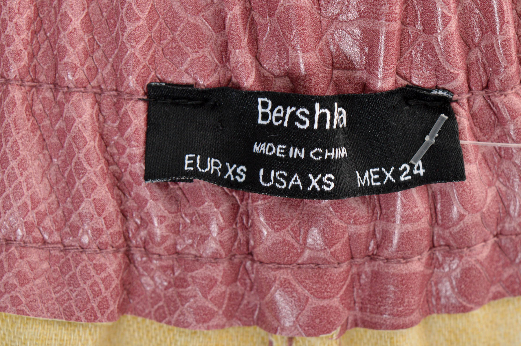 Δερμάτινη φούστα- Bershka - 2