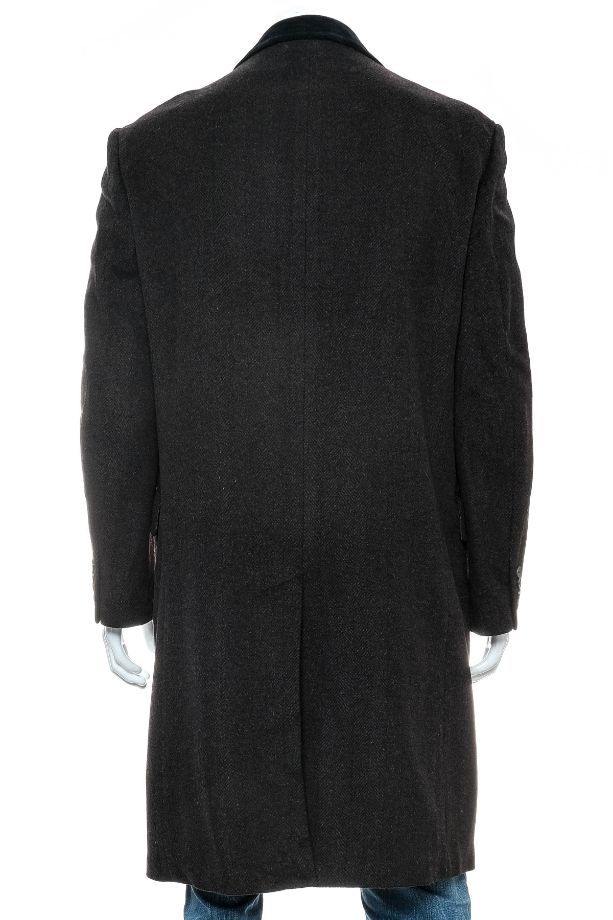 Ανδρικό παλτό - Black Brown - 1