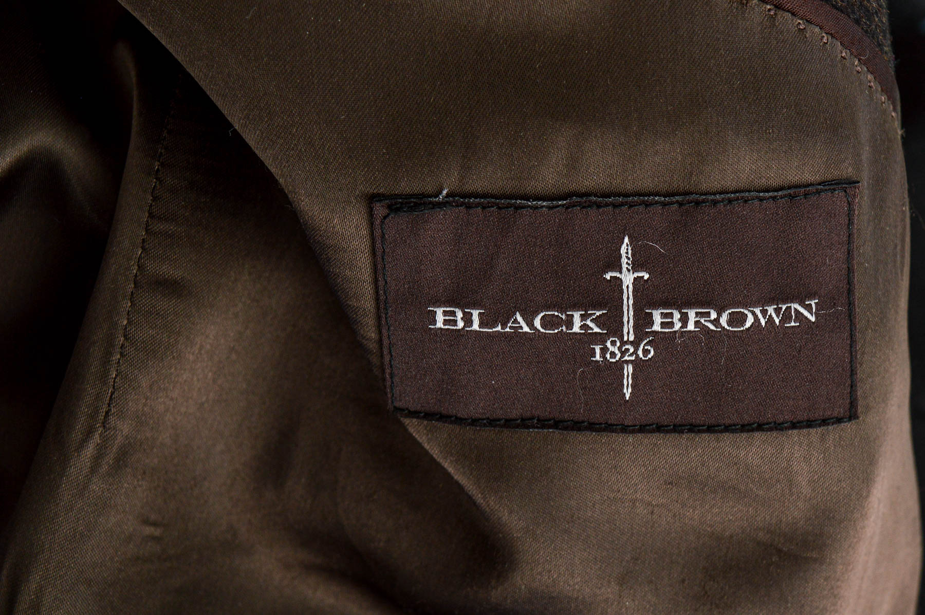 Płaszcz męski - Black Brown - 2
