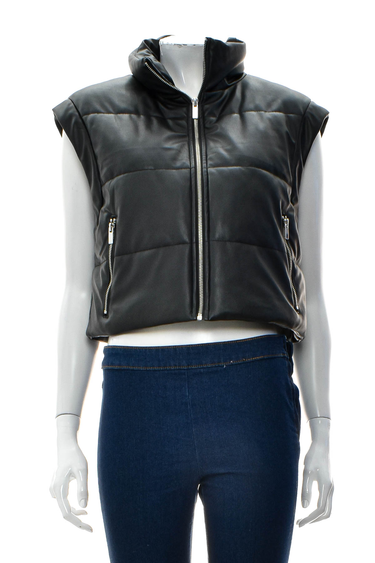 Women's Leather Vests - ZARA - 0