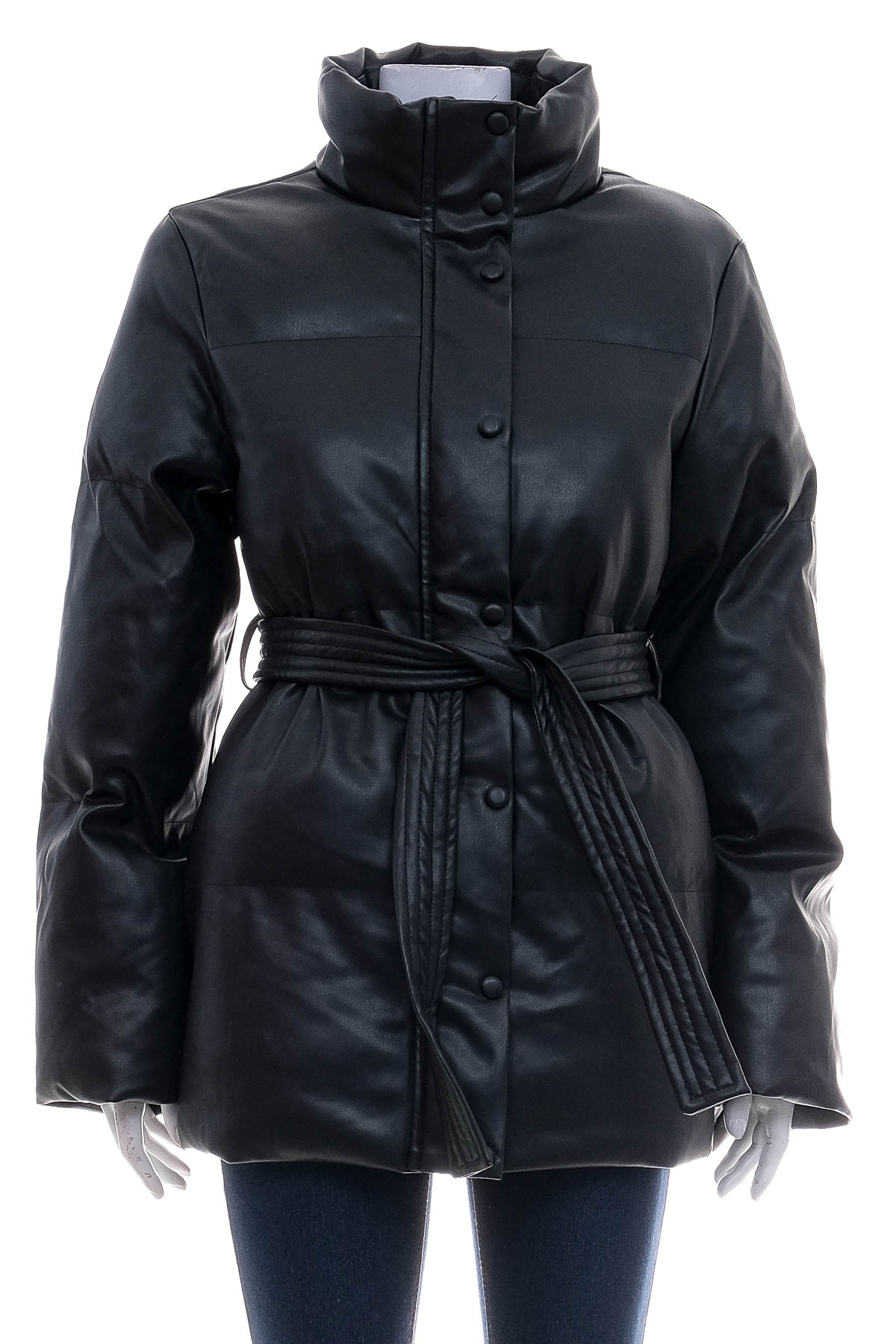 Women's leather jacket - NA-KD - 0