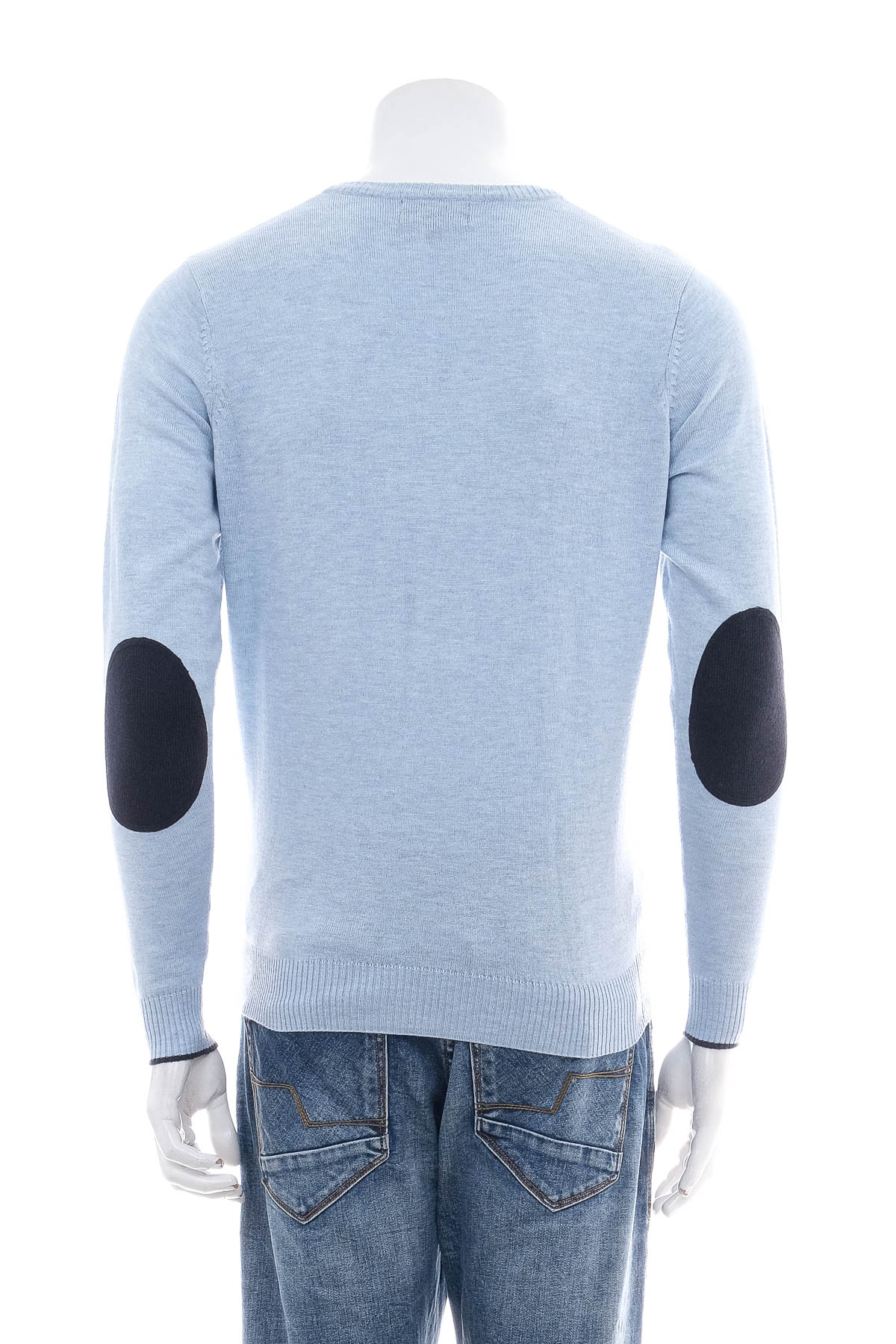 Мъжки пуловер - Cotton & Silk - 1
