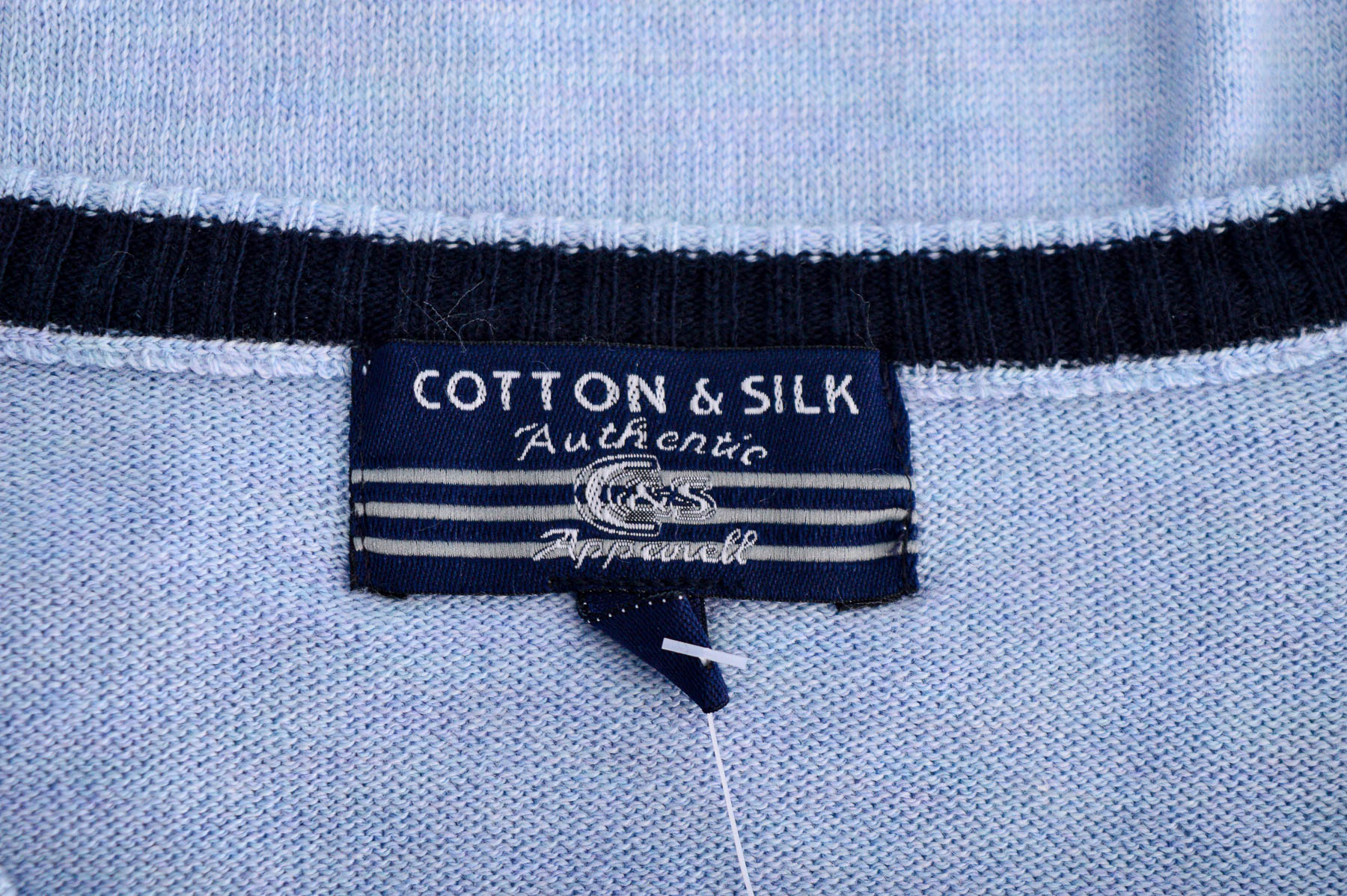 Мъжки пуловер - Cotton & Silk - 2