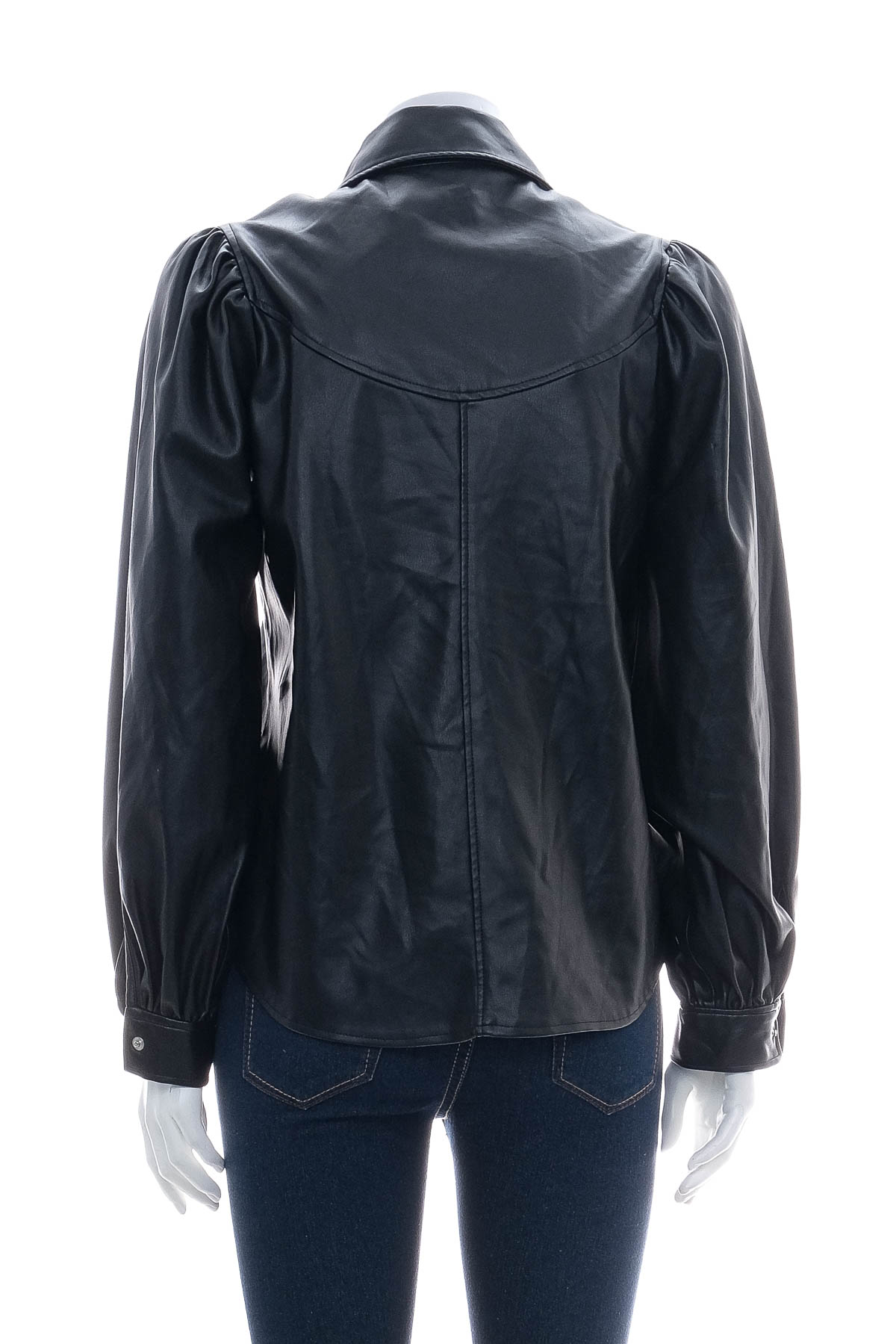 Women's leather shirt - ZARA - 1