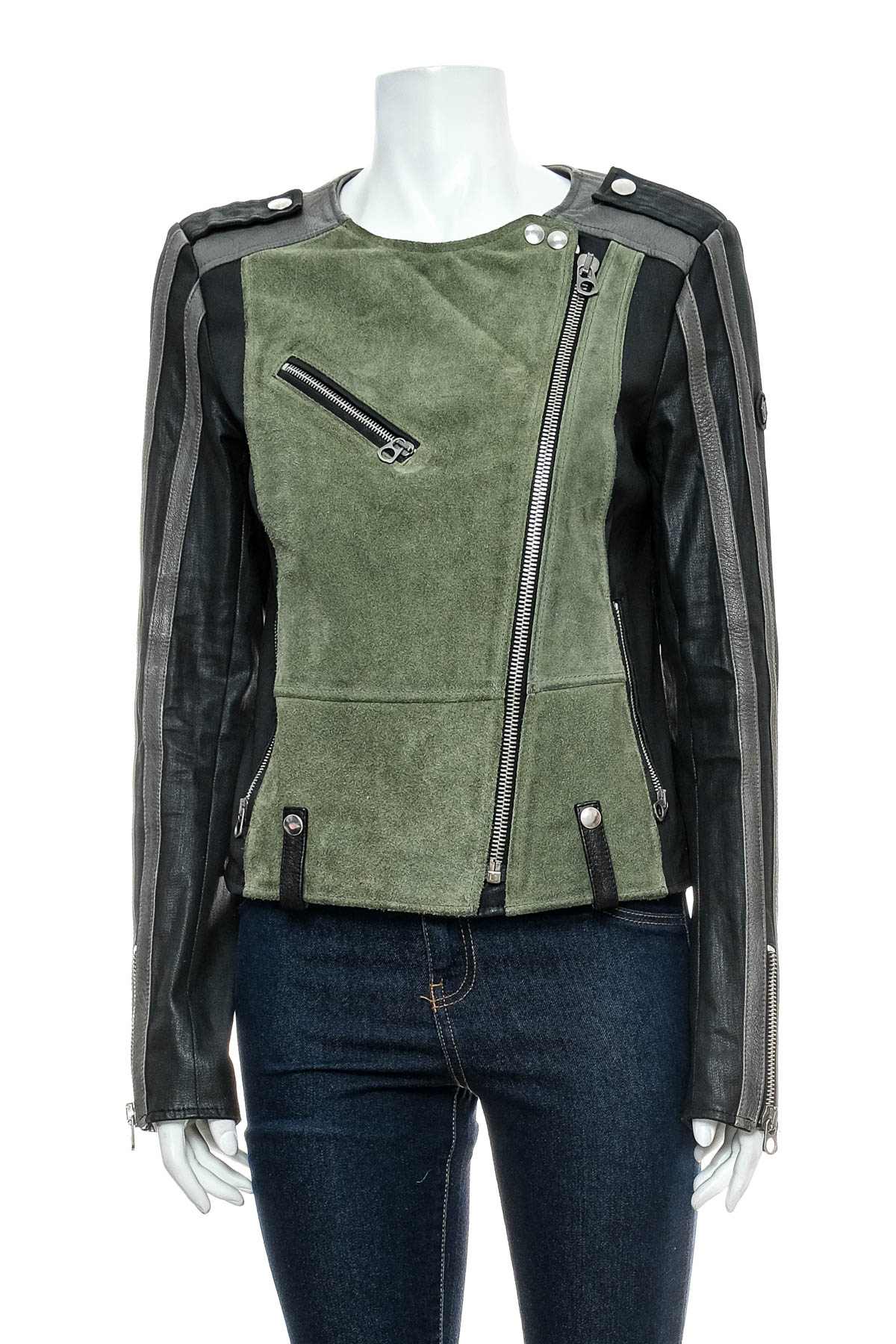 Women's leather jacket - REPLAY - 0