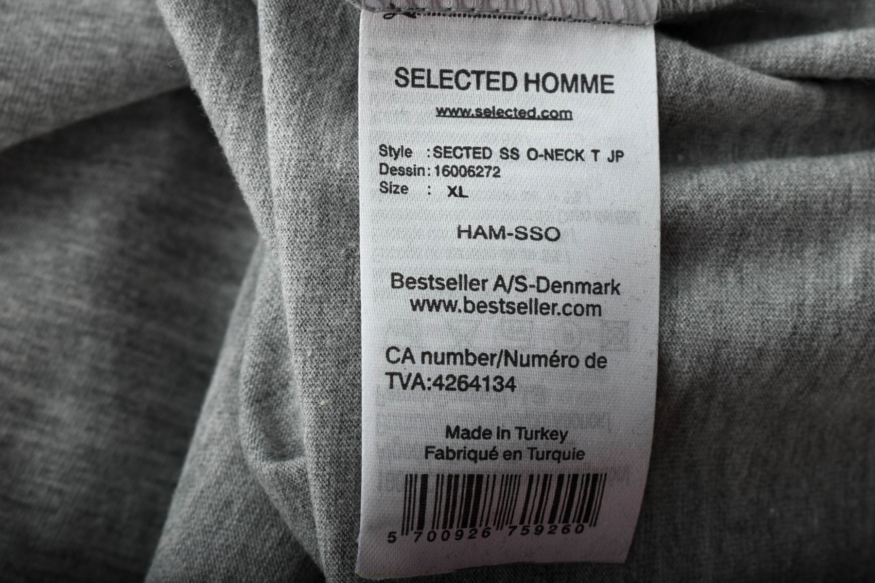 Мъжка тениска - SELECTED / HOMME - 2