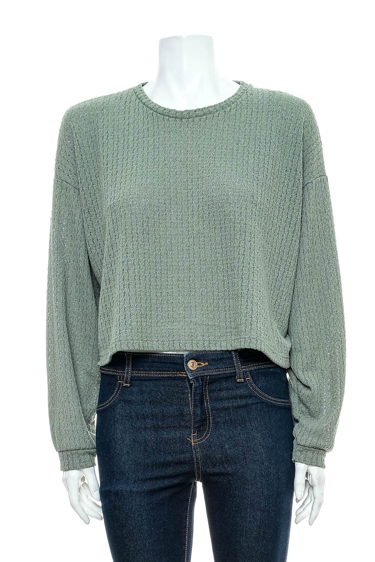 Дамски пуловер - Pull & Bear - 0