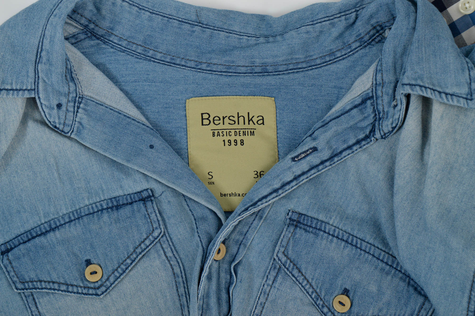 Γυναικείο τζίν πουκάμισο - Bershka Denim - 2