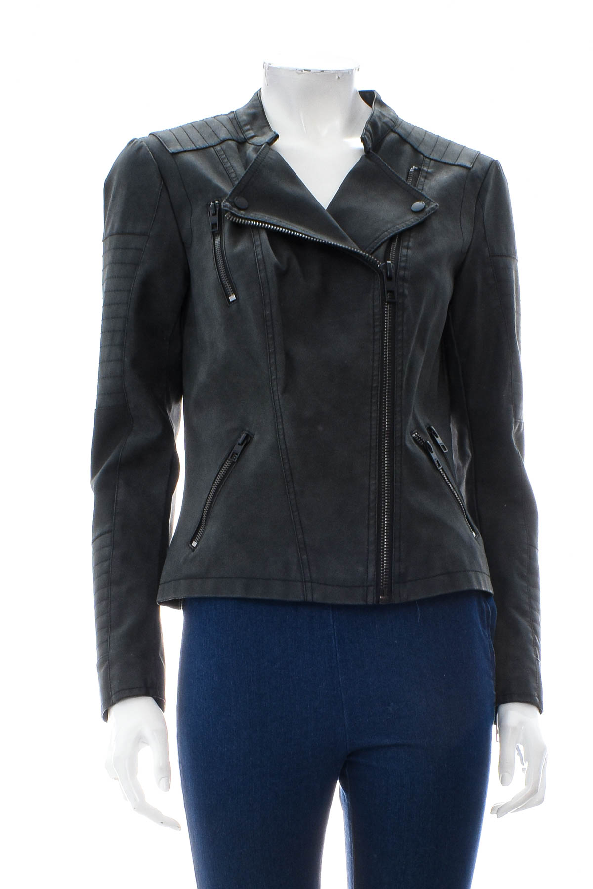 Women's leather jacket - ONLY - 0