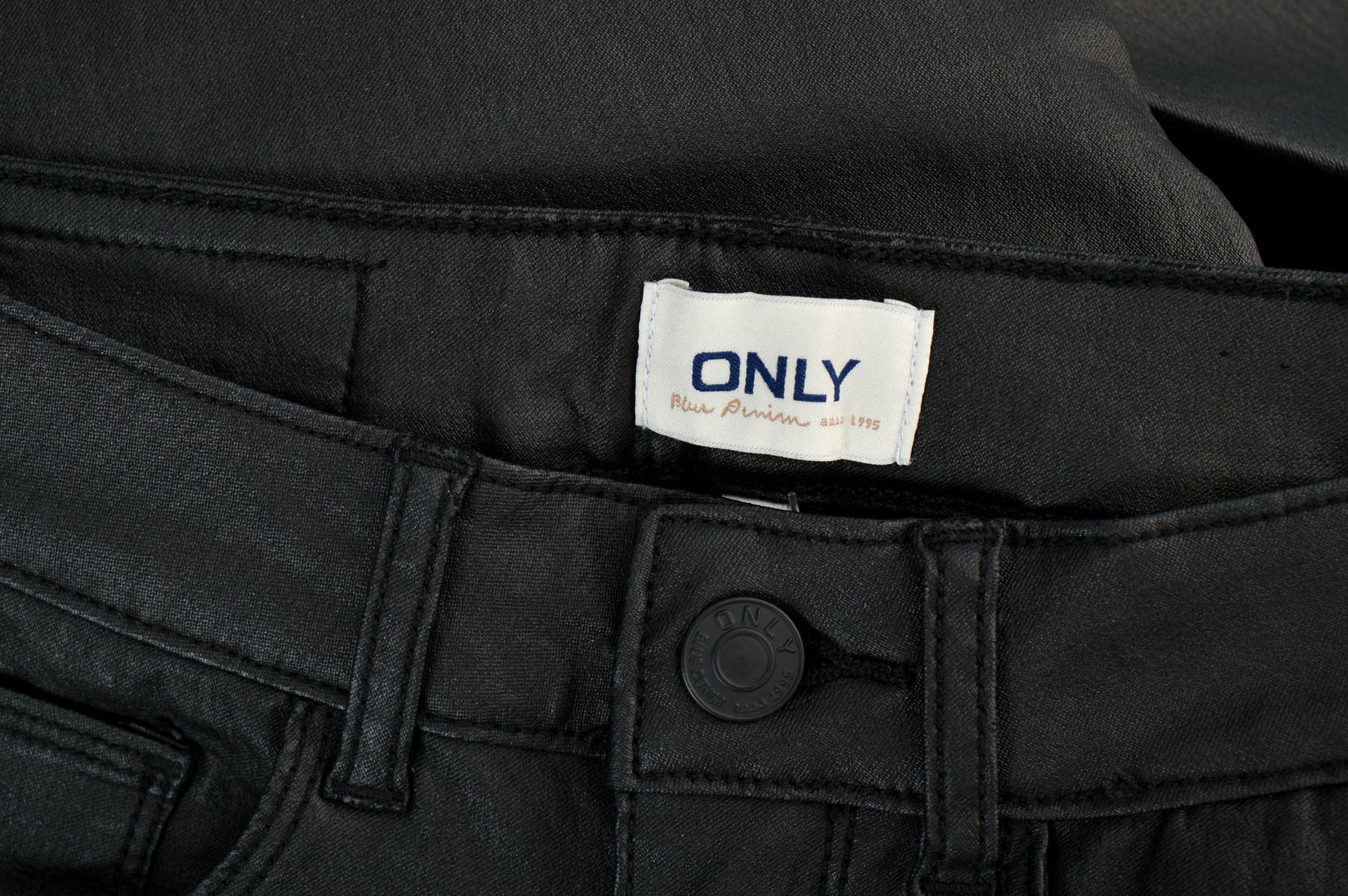 Damskie skórzane spodnie - ONLY - 2