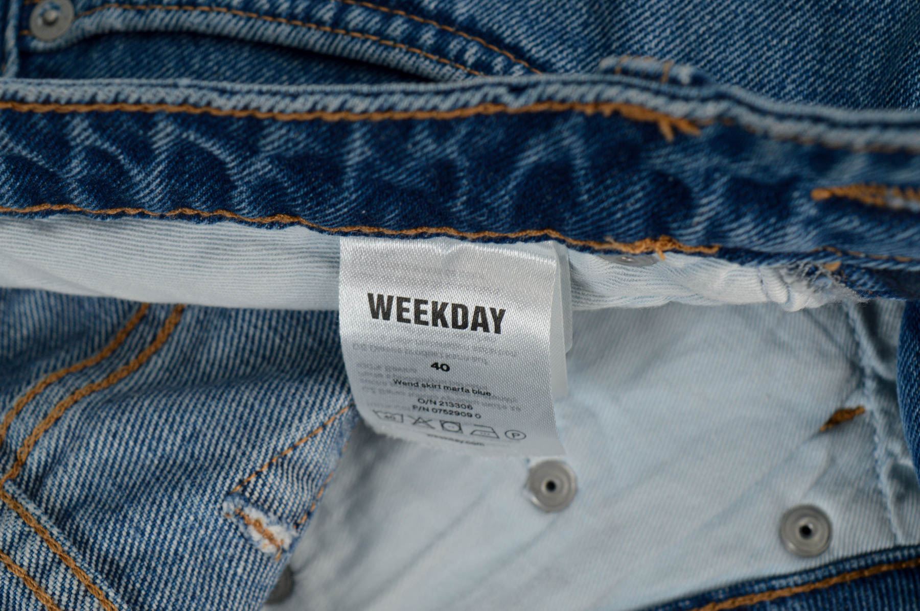Spódnica jeansowa - WEEKDAY - 2