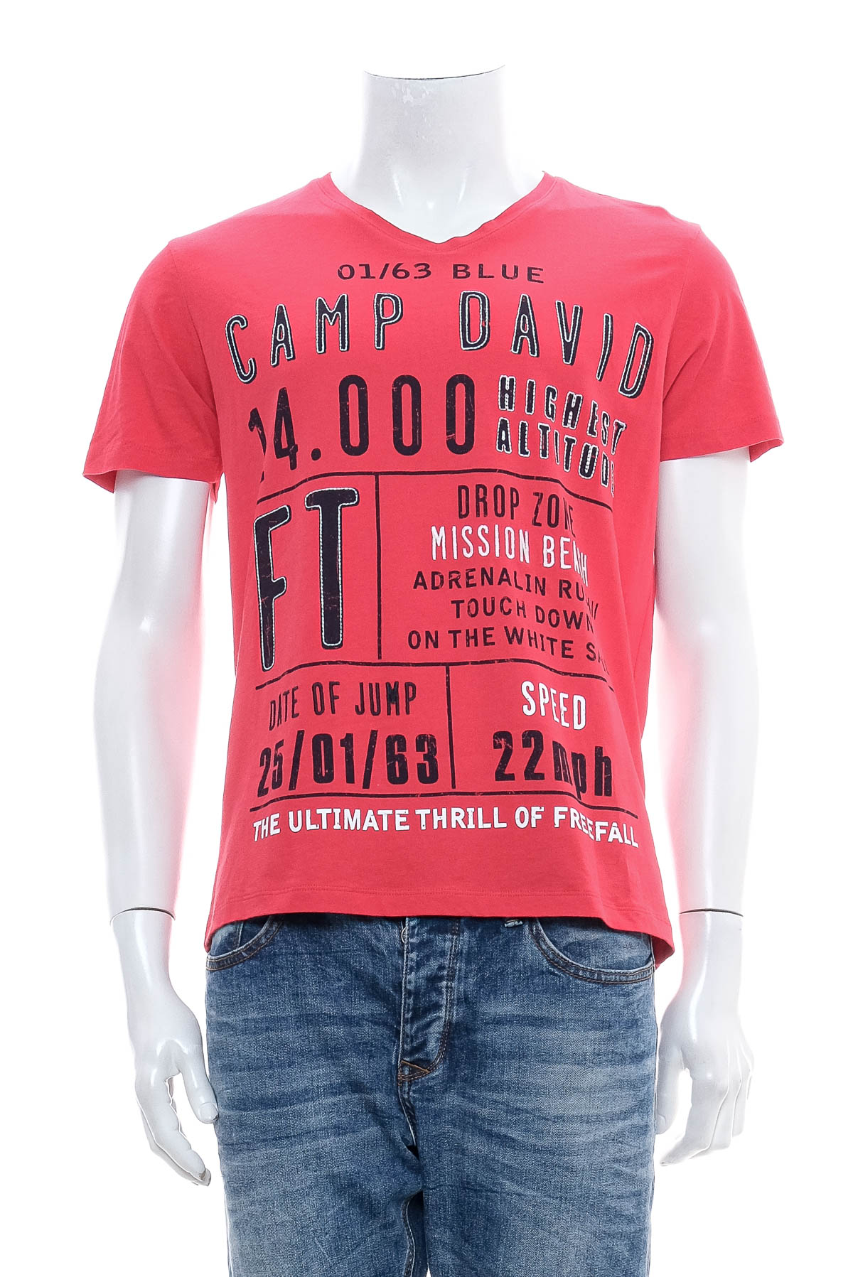 Мъжка тениска - CAMP DAVID - 0