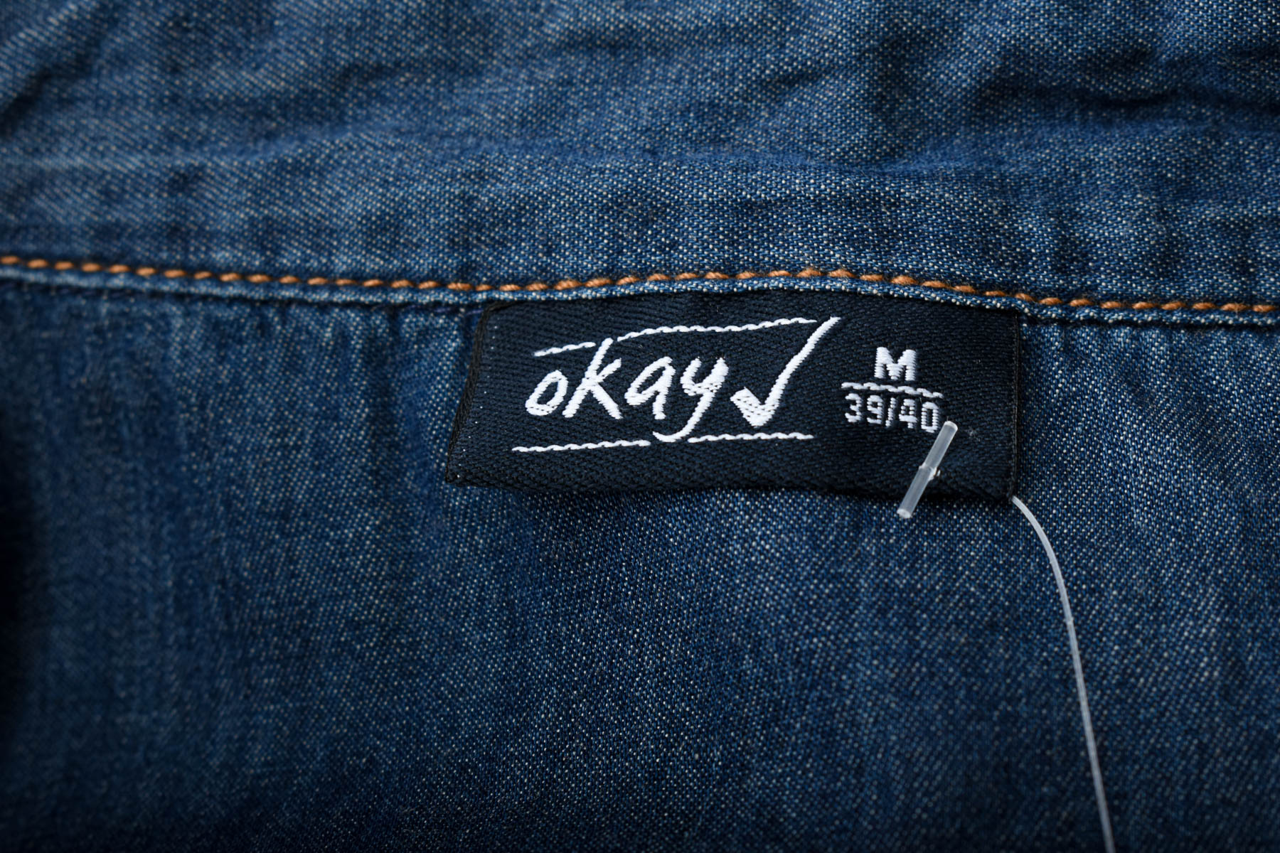 Męska koszula dżinsowa - Okay - 2