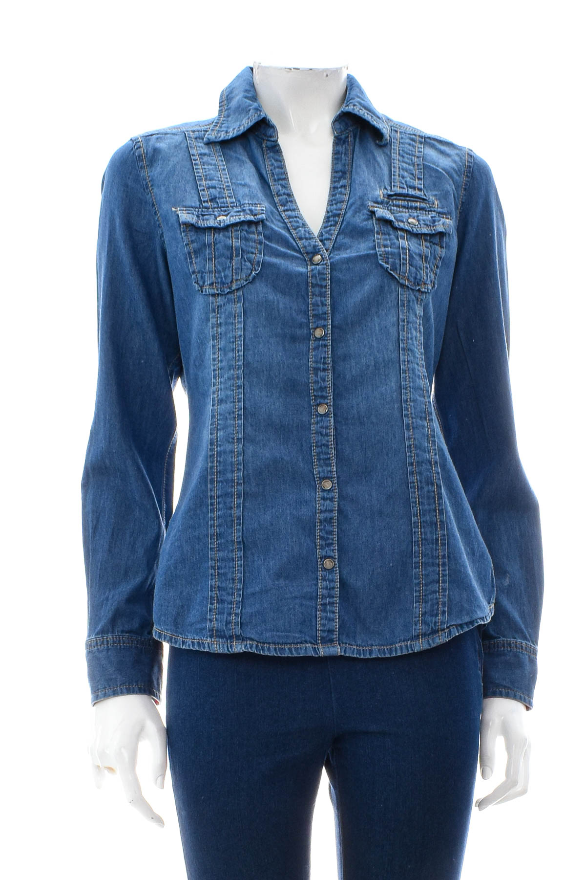 Woman's Denim Shirt - QS by S.Oliver - 0