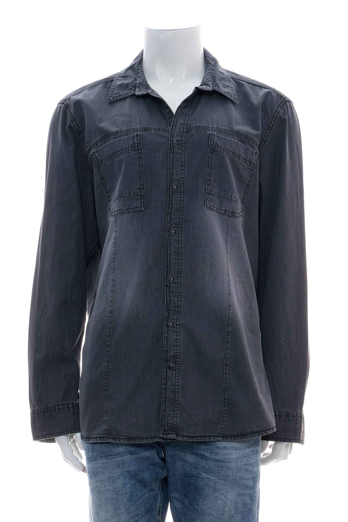 Men's Denim Shirt - Angelo Litricо - 0