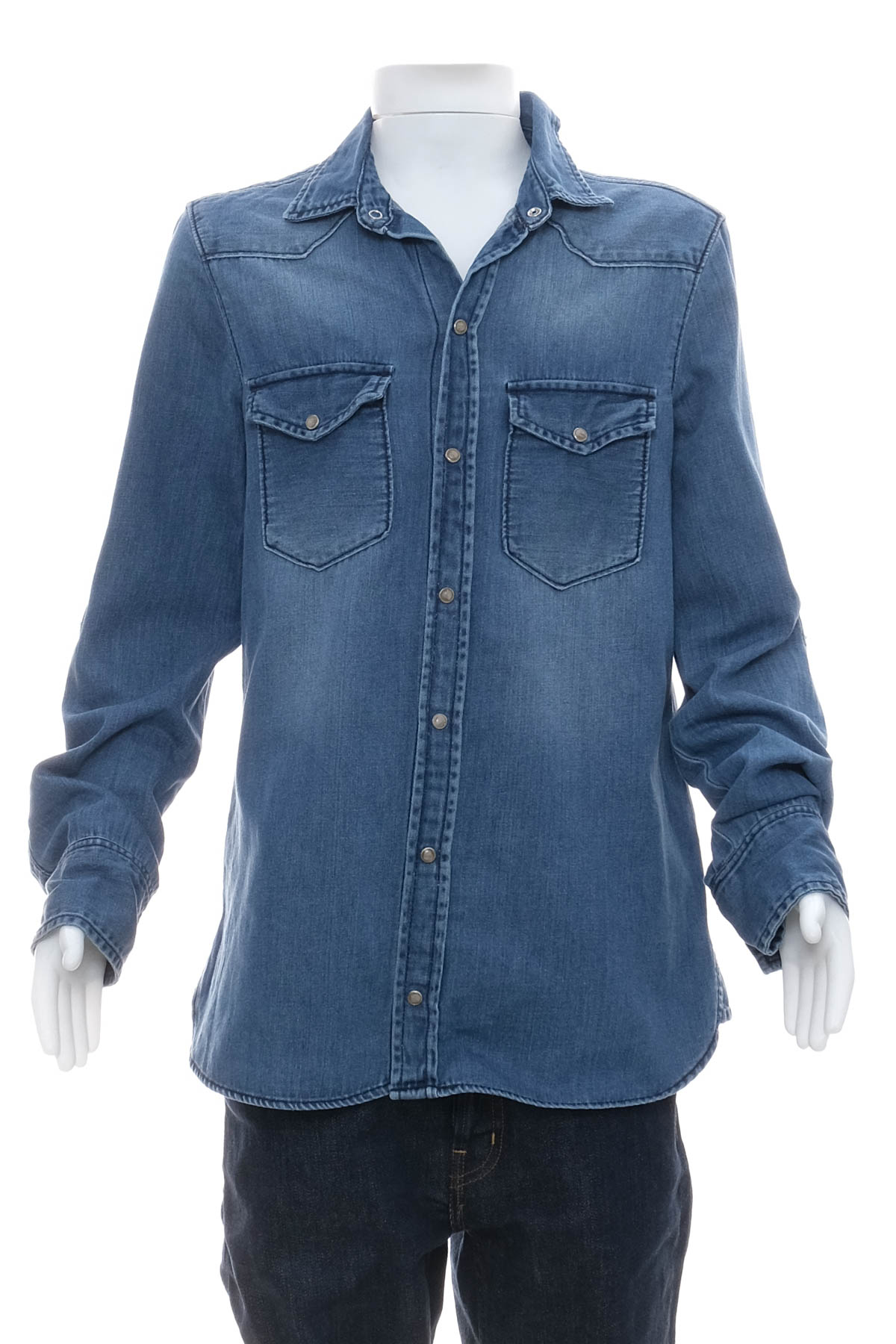 Men's Denim Shirt - ZARA Basic - 0