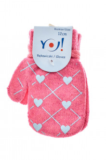 Βρεφικά γάντια για κορίτσι - YO! club front