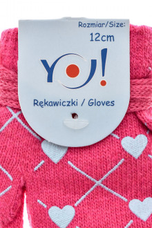 Baby gloves for Girl - YO! Club back
