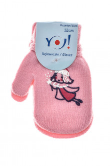 Mănuși pentru bebeluș fată - YO! club front
