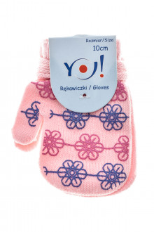 Baby gloves for Girl - YO! club front
