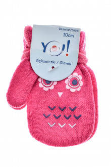Rękawiczki dziecięce dla dziewczynki - YO! club front