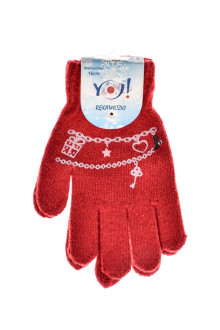 Rękawiczki dziecięce dla dziewczynek - YO! club front