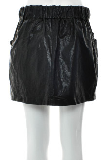 Leather skirt - ZARA Basic back
