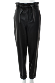Women's leather trousers - Mbym front