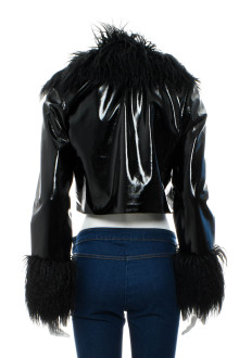 Women's leather jacket - DIVIDED back