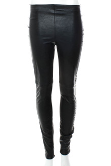 Leather leggings - DIVIDED front