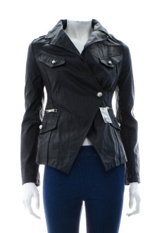 Women's leather jacket - MOUSSY front