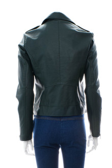 Women's leather jacket - VILA back